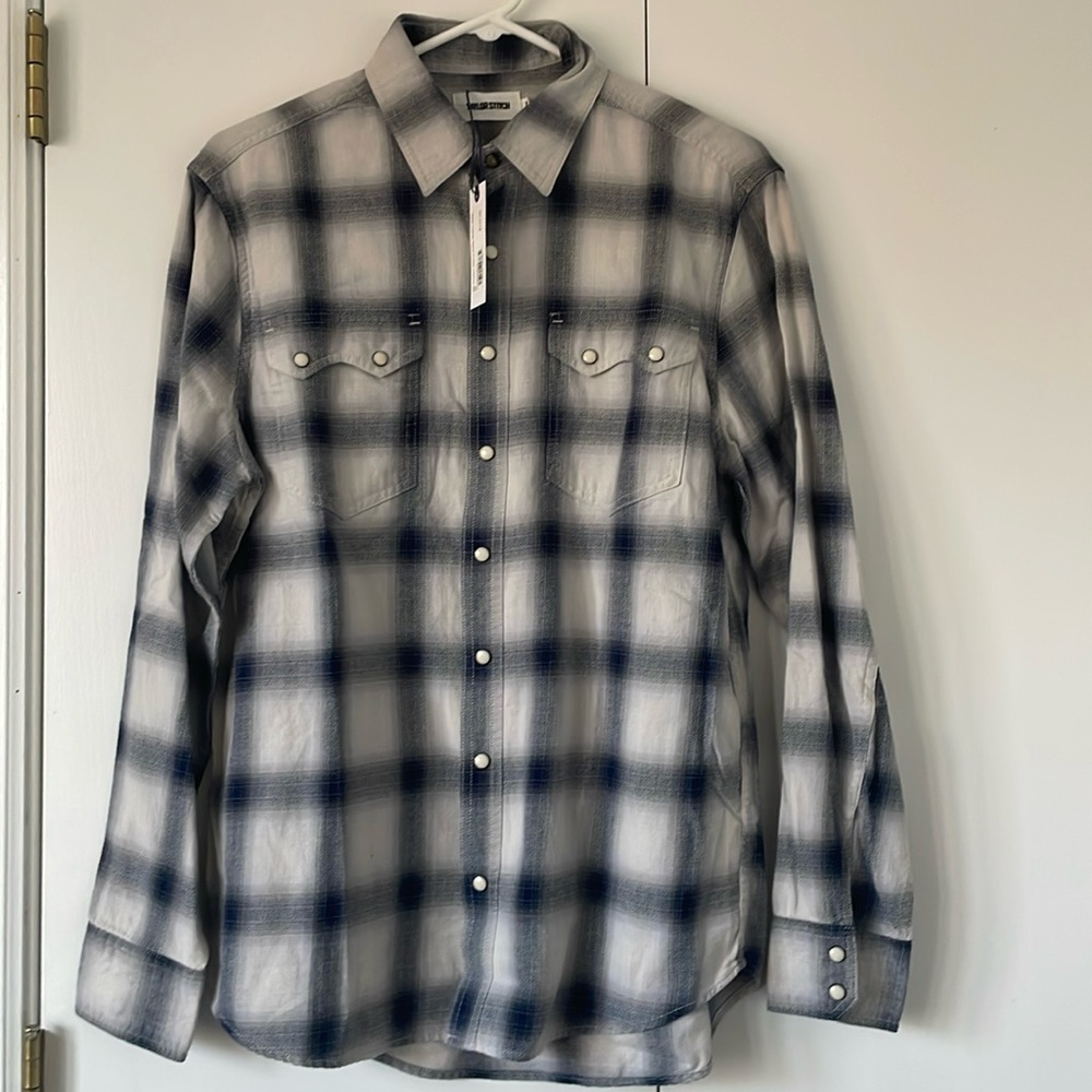 Taylor Stitch | The Frontier Shirt in Indigo Shadow Plaid